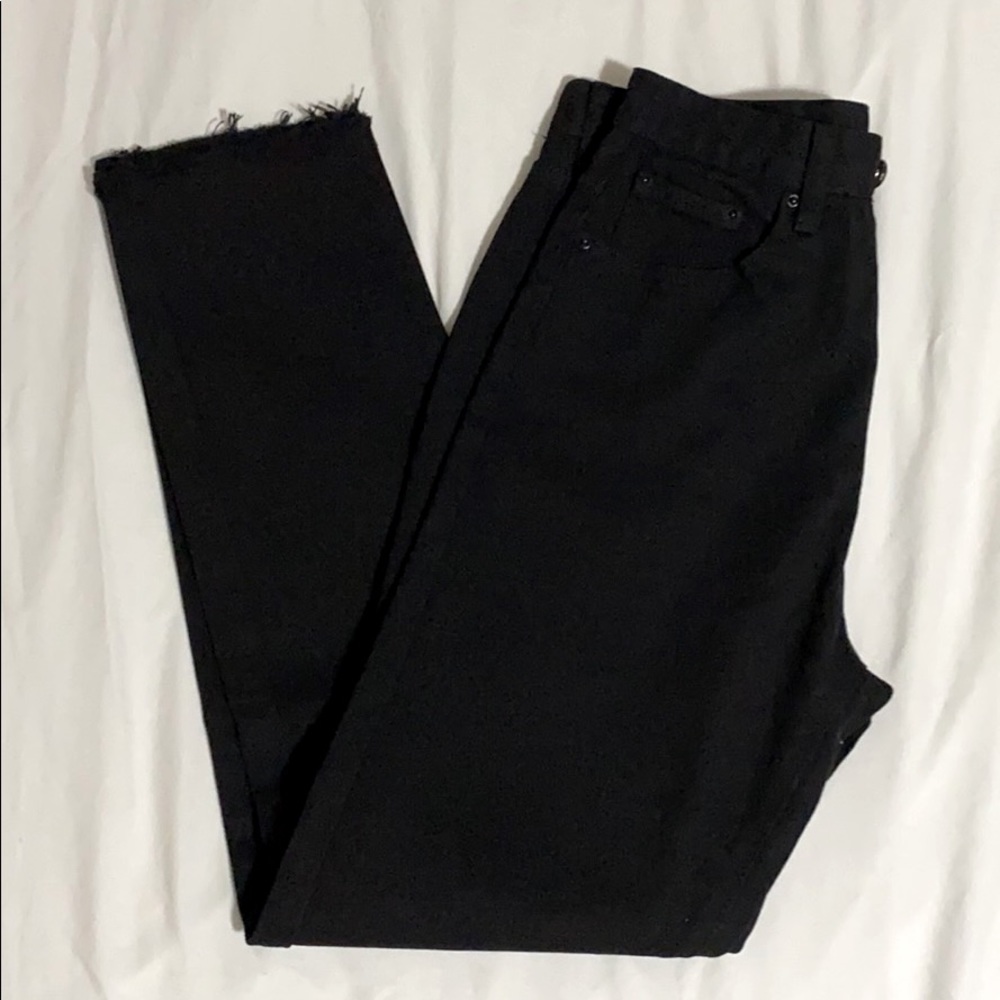 Petite High Waisted Black Jeans